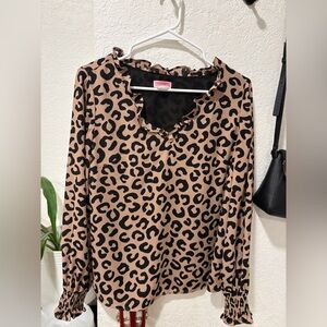 Kate Spade Black and Tan Blouse